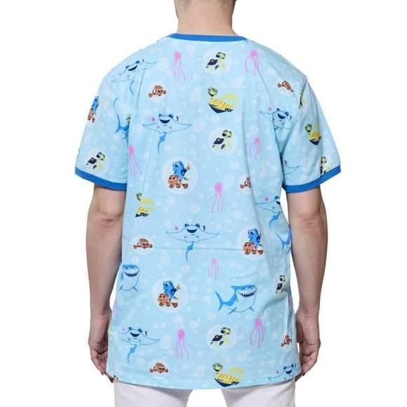 Loungefly Disney Pixar Finding Nemo 20th Anniversary Unisex Ringer Tee Sz 2XL - Picture 6 of 10